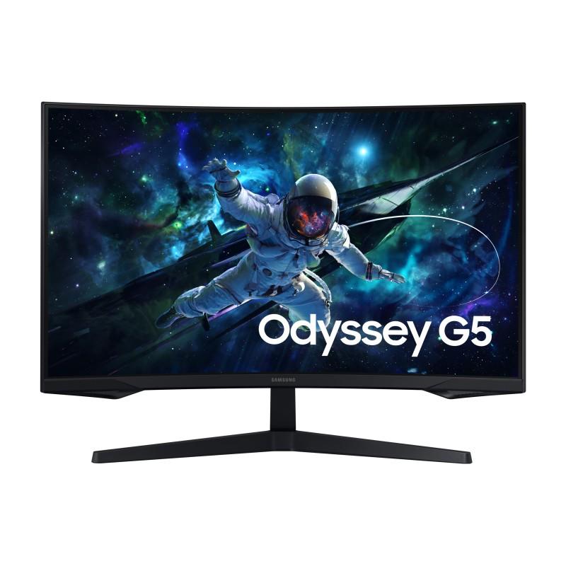 Samsung Odyssey G5 S32CG554EU 32 tommer buet gamingskærm set forfra